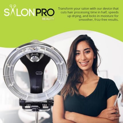 salonpro orbiting halo infrared hair processor dryer black pack image