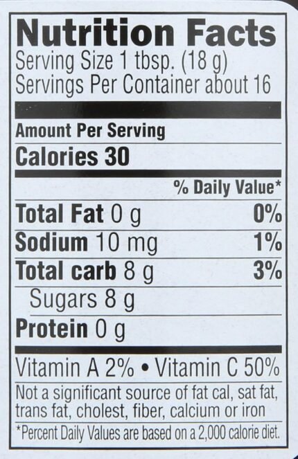 Crofter's Organic Superfruit Spread Nutrition Facts
