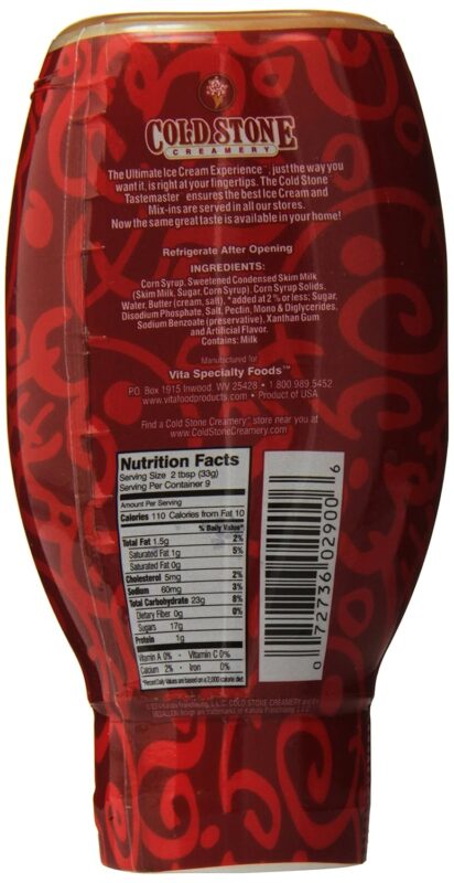 cold stone caramel dessert topper 11oz image