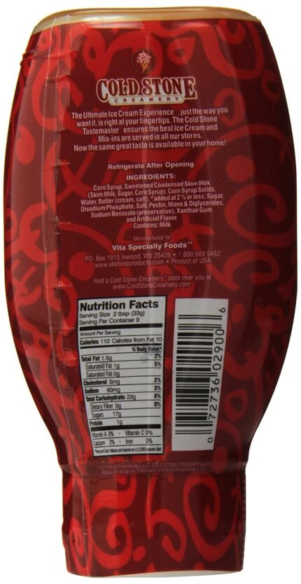 cold stone caramel dessert topper 11oz image