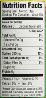 Tony Chachere's Creole Seasoning, Bold Ingredients