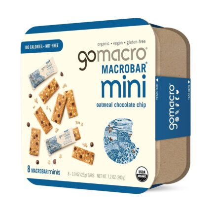 gomacro organic mini oatmeal chocolate chip pack image