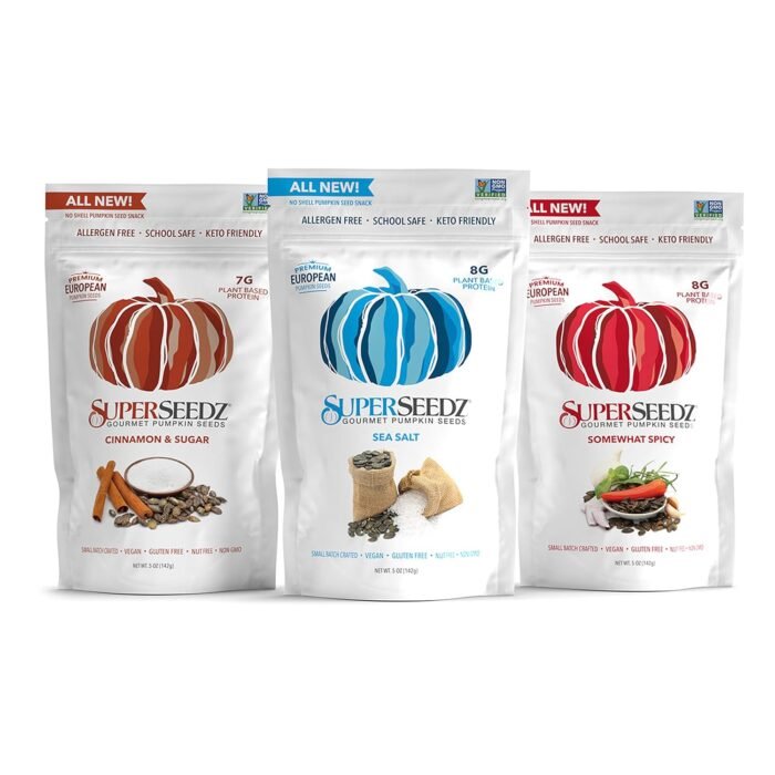 superseedz sea salt pumpkin seeds pack image
