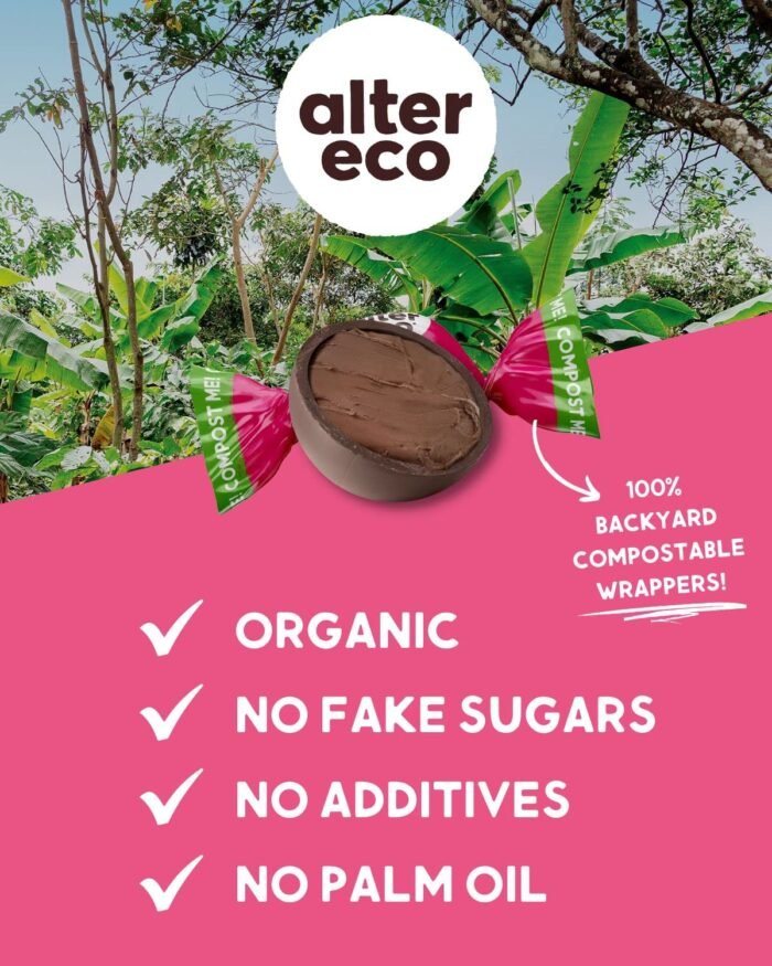 alter eco dark sea salt truffles 58% cocoa pack image