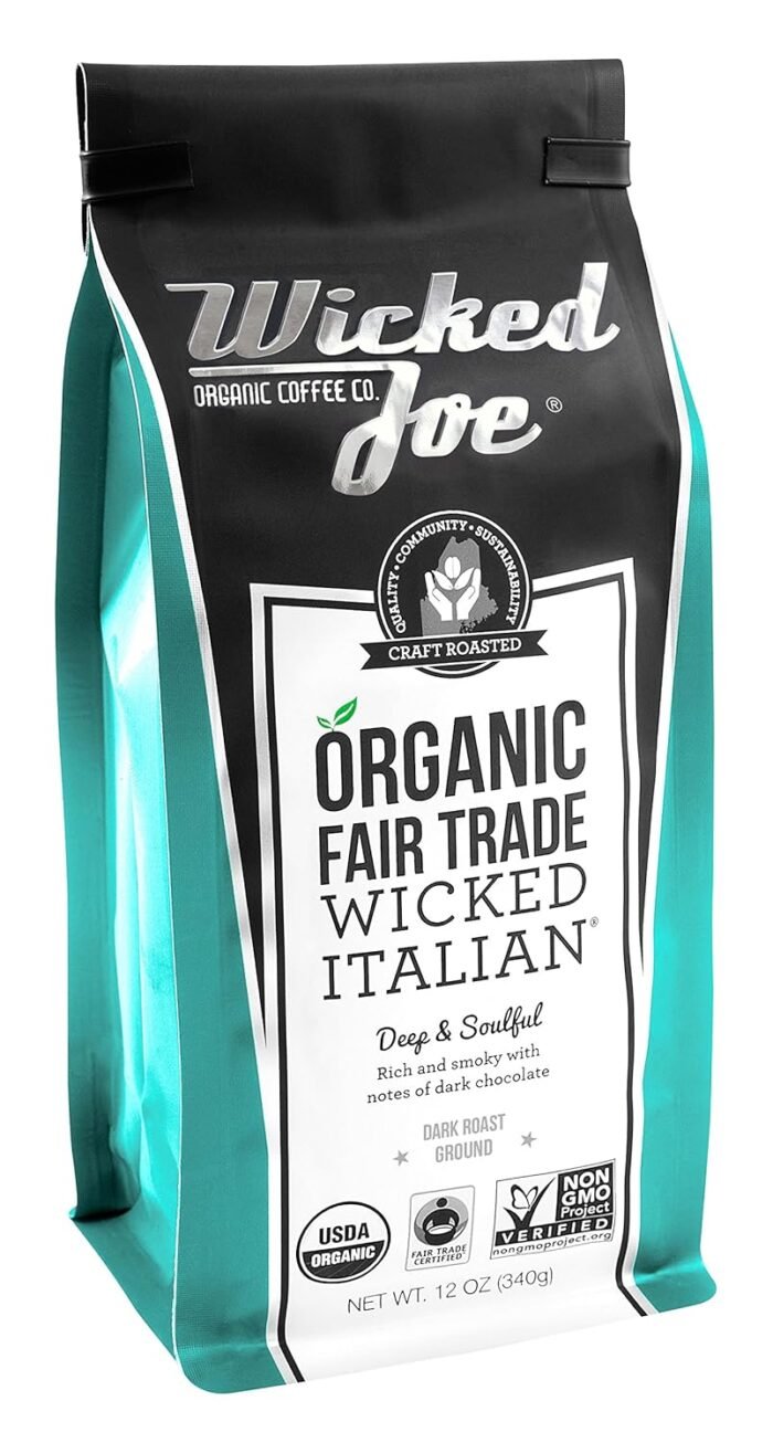 wicked joe organic wicked italian coffee pack image