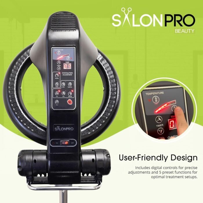 salonpro orbiting halo infrared hair processor dryer black pack image
