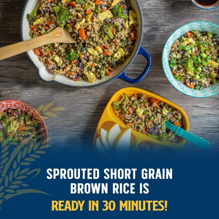 lundberg organic sprouted short grain rice pack image