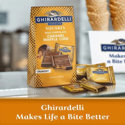 ghiradelli milk chocolate caramel squares pack image