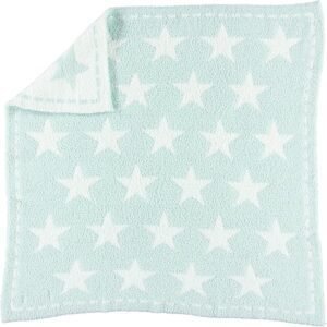 barefoot dreams dream blanket aqua ice white stars image