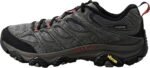 merrell men's moab 3 waterproof hiking shoes left side view