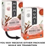 numi organic herbal rooibos chai tea 18 bags pack image