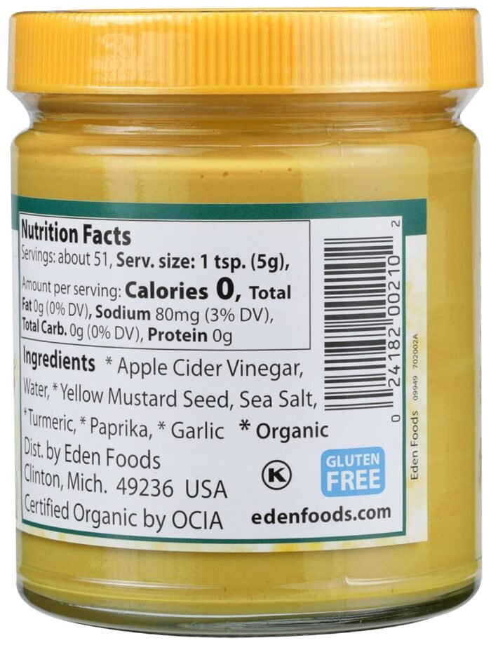 eden organic yellow mustard srone ground image