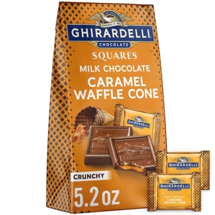 ghiradelli milk chocolate caramel squares pack image