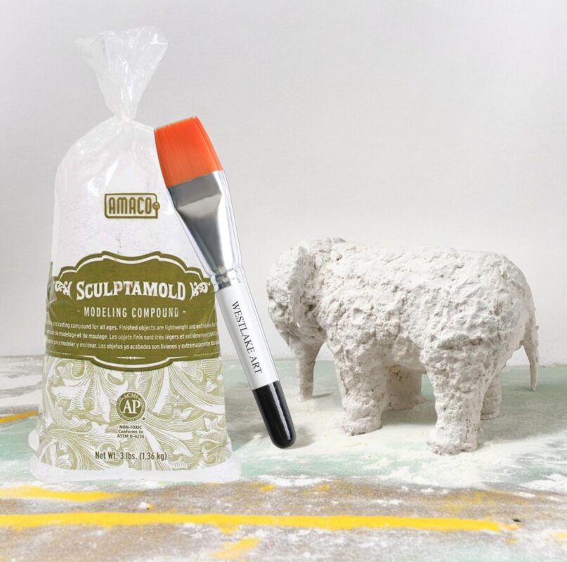 amaco sculptamold modeling compound white 3 lbs image