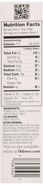 Odense Almond Paste Nutrition Facts
