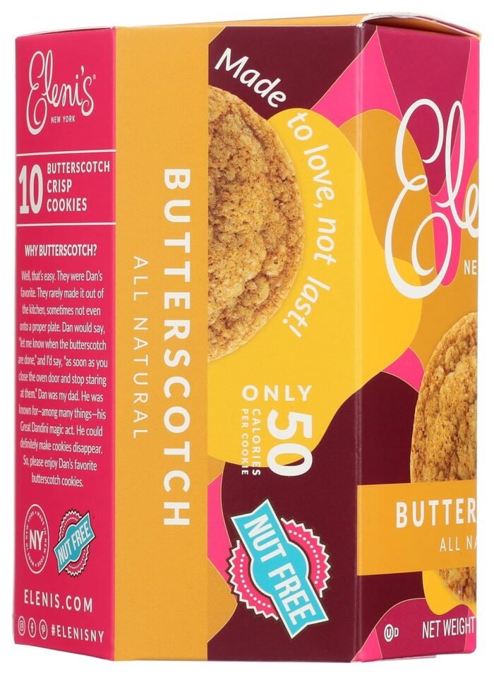 Eleni's New York Nut-Free Butterscotch Cookies