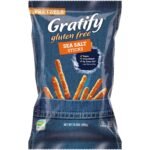 gratify gluten free sea salt pretzel sticks 10.5 oz vegan pack image