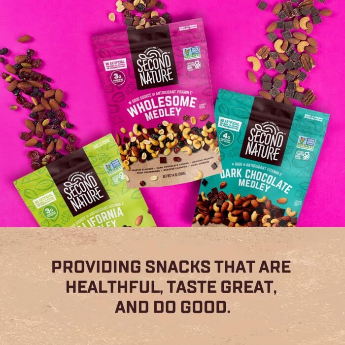 second nature dark chocolate medley trail mix pack image
