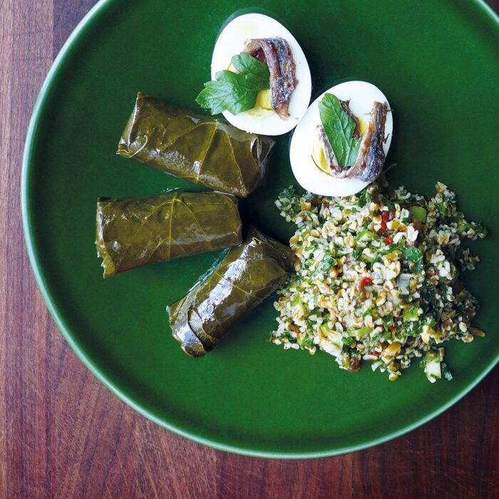 Divina Dolmas Stuffed Grape Leaves Plate