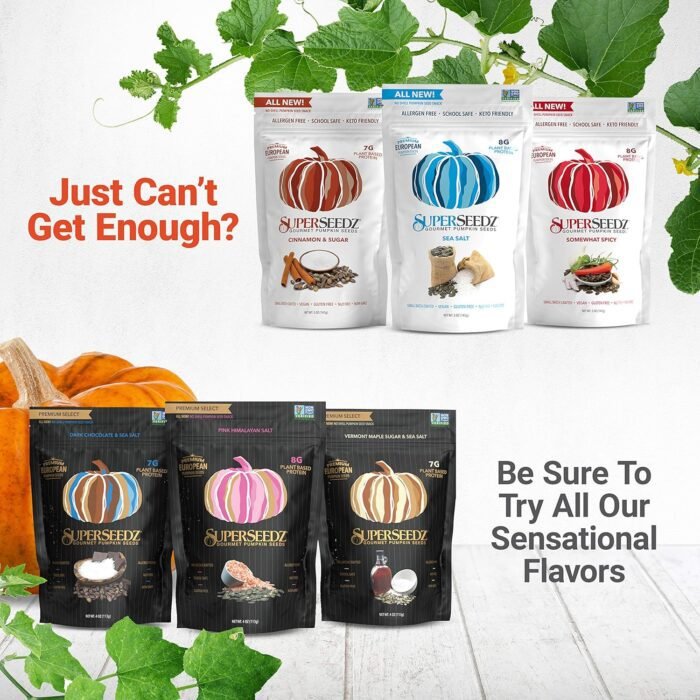 superseedz sea salt pumpkin seeds pack image