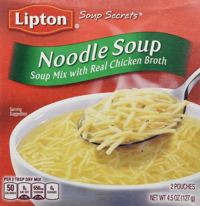 Lipton Noodle Soup with Chicken Broth