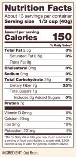 bobs red mill oat bran cereal image