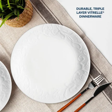 corelle embossed bella faenza 10.25 dinner plate image