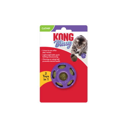KONG Blissy Moon Ball Cat Toy with Catnip