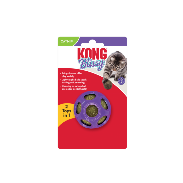 KONG Blissy Moon Ball Cat Toy with Catnip
