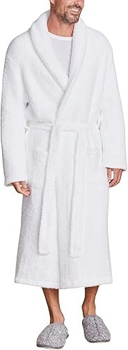 barefoot dreams corychic adult robe white image