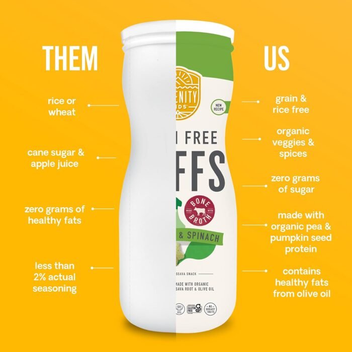 serenity kids grain free puffs broccoli & spinach image