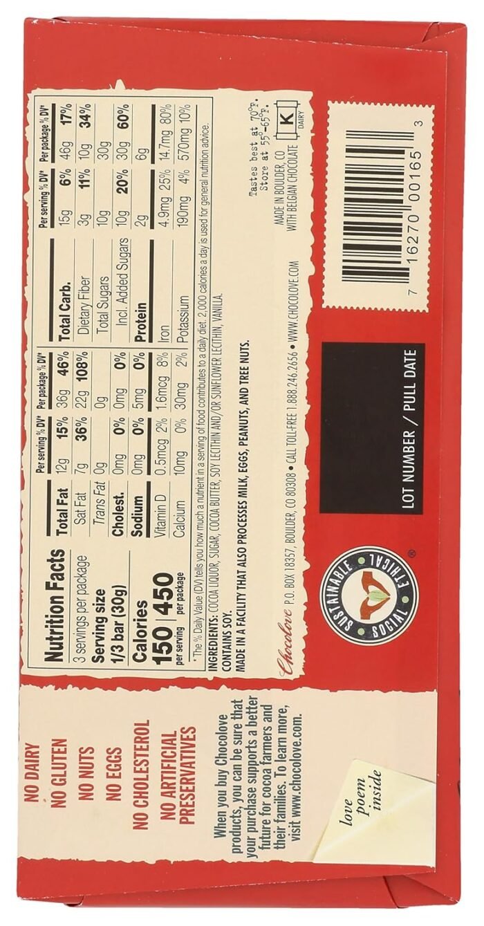 Nutrition Facts Ingredients
