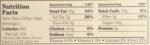 Nutrition Facts Calories