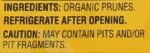 Newman's Own Organic Prunes Ingredients