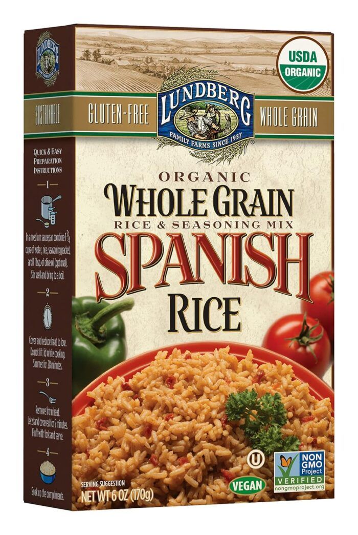 Lundberg Organic Spanish Rice, Zesty Blend Organic Spanish