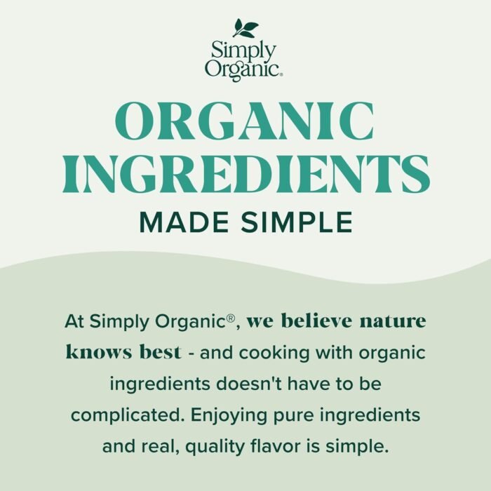 organic ingredients made simple