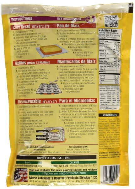 marie callenders original corn bread mix 16 oz image