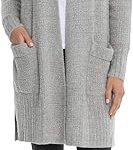 barefoot dreams womens cozy lite long weekend cardigan image