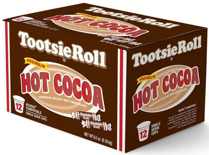 tootsie roll hot cocoa single serve cups pack image