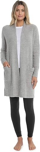 barefoot dreams womens cozy lite long weekend cardigan image