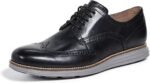 cole haan grand shortwing oxford black leather 10.5m shoes image