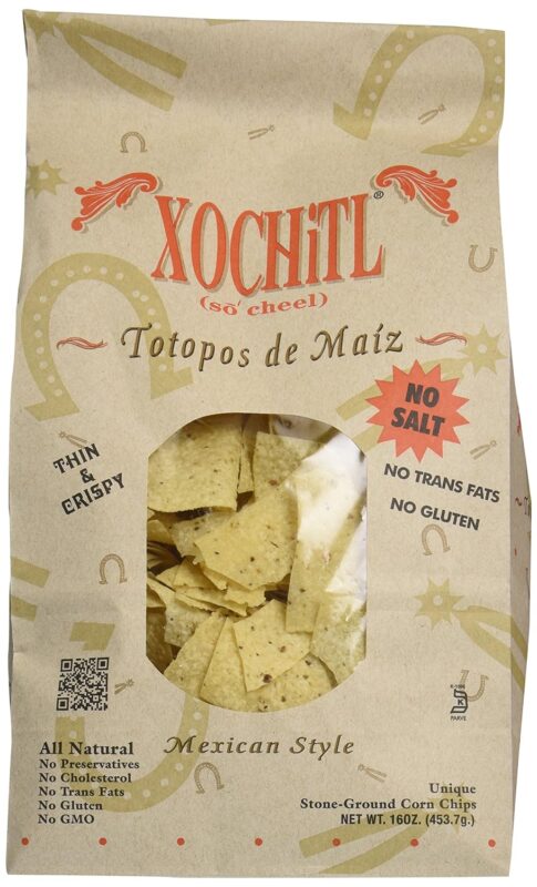xochitl mexican style tortilla chips no salt image