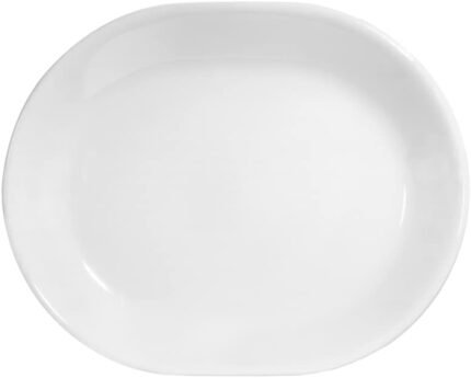 corelle oval platter white image