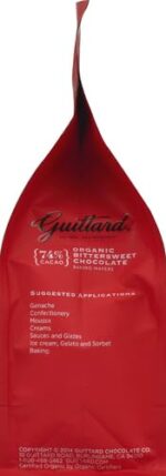 guittard organic 74% chocolate baking wafers pack