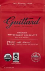 guittard organic 74% chocolate baking wafers pack