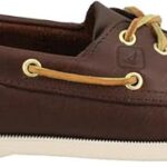 Sperry Womens A/O 2-Eye Boat Shoe, Brown, 6.5