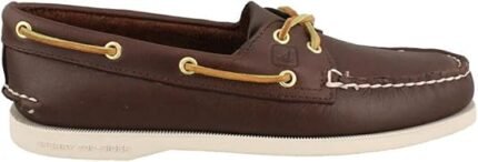 Sperry Womens A/O 2-Eye Boat Shoe, Brown, 6.5