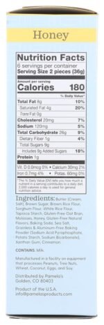 pamelas gluten free honey fraham crackers pack