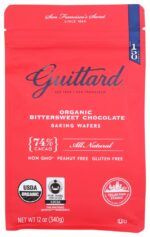 guittard organic 74% chocolate baking wafers pack
