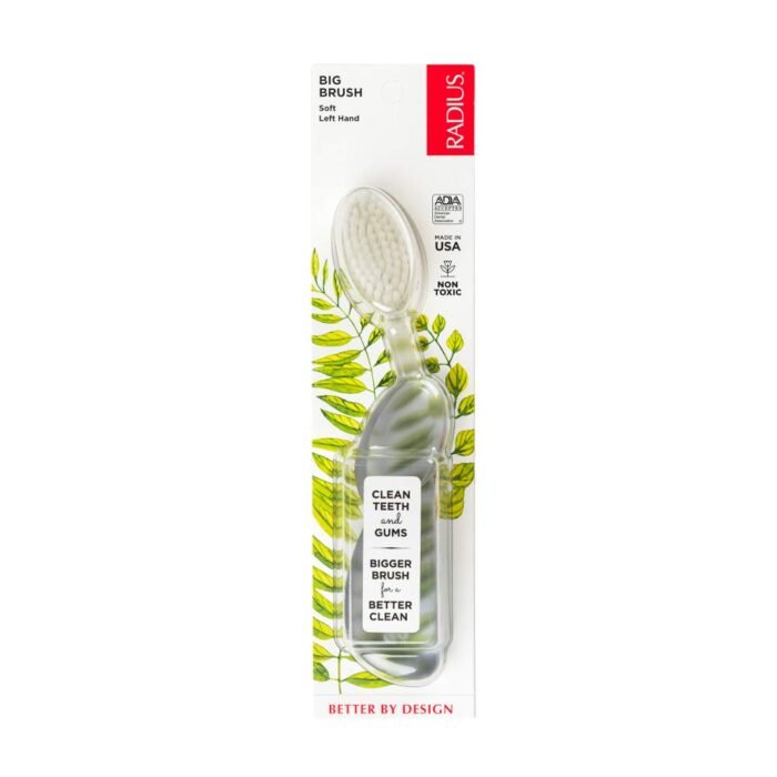 radius left hand toothbrush soft big brush pack